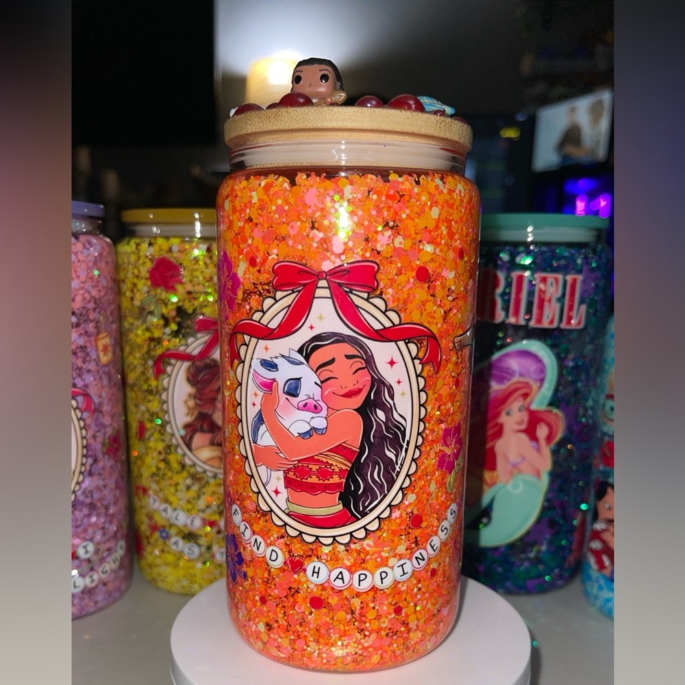 Moana snow globe cup